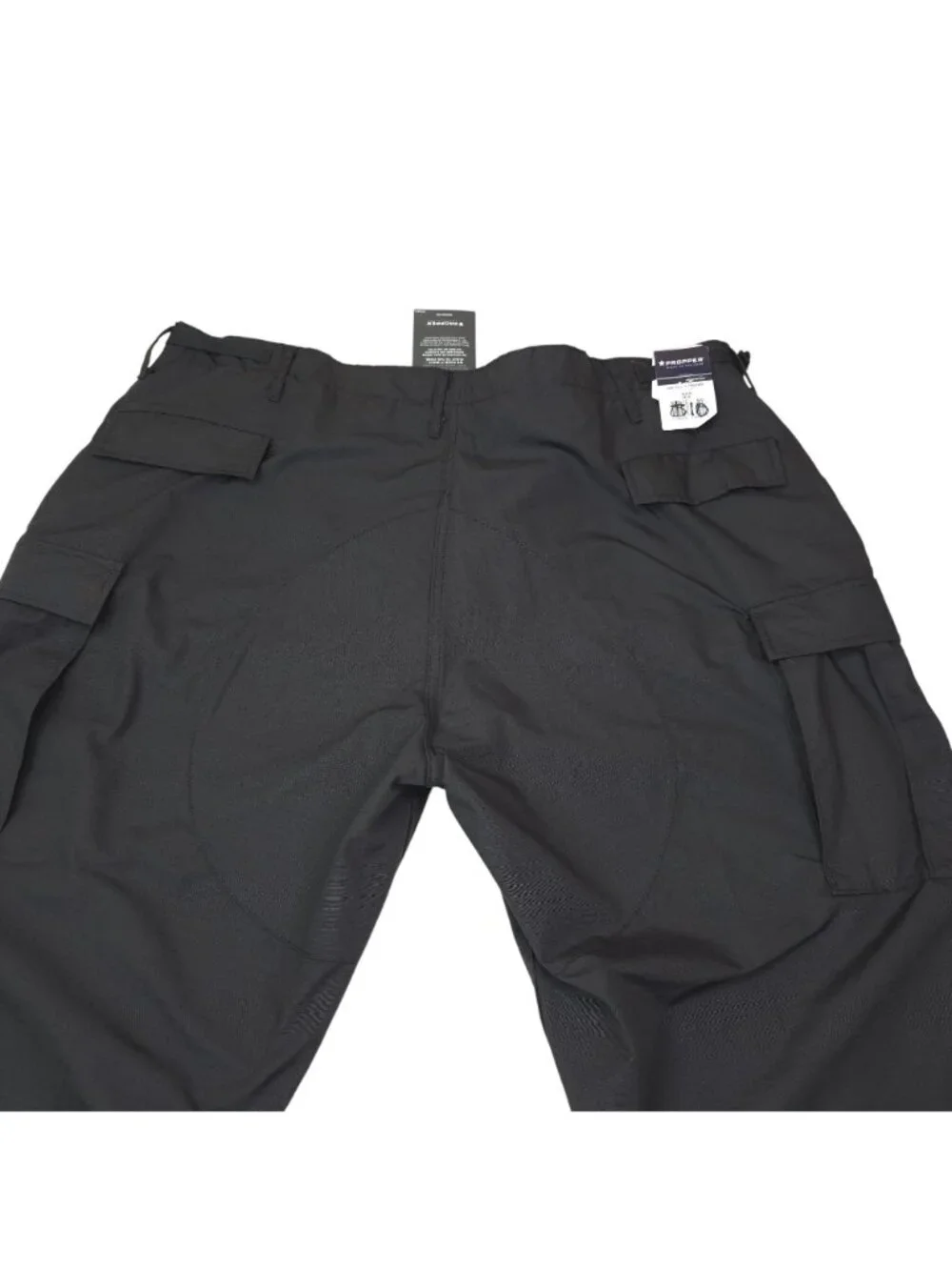 Propper Mens Black Tactical Cargo Pants 3XL R Adjustable Drawstrings & Pockets